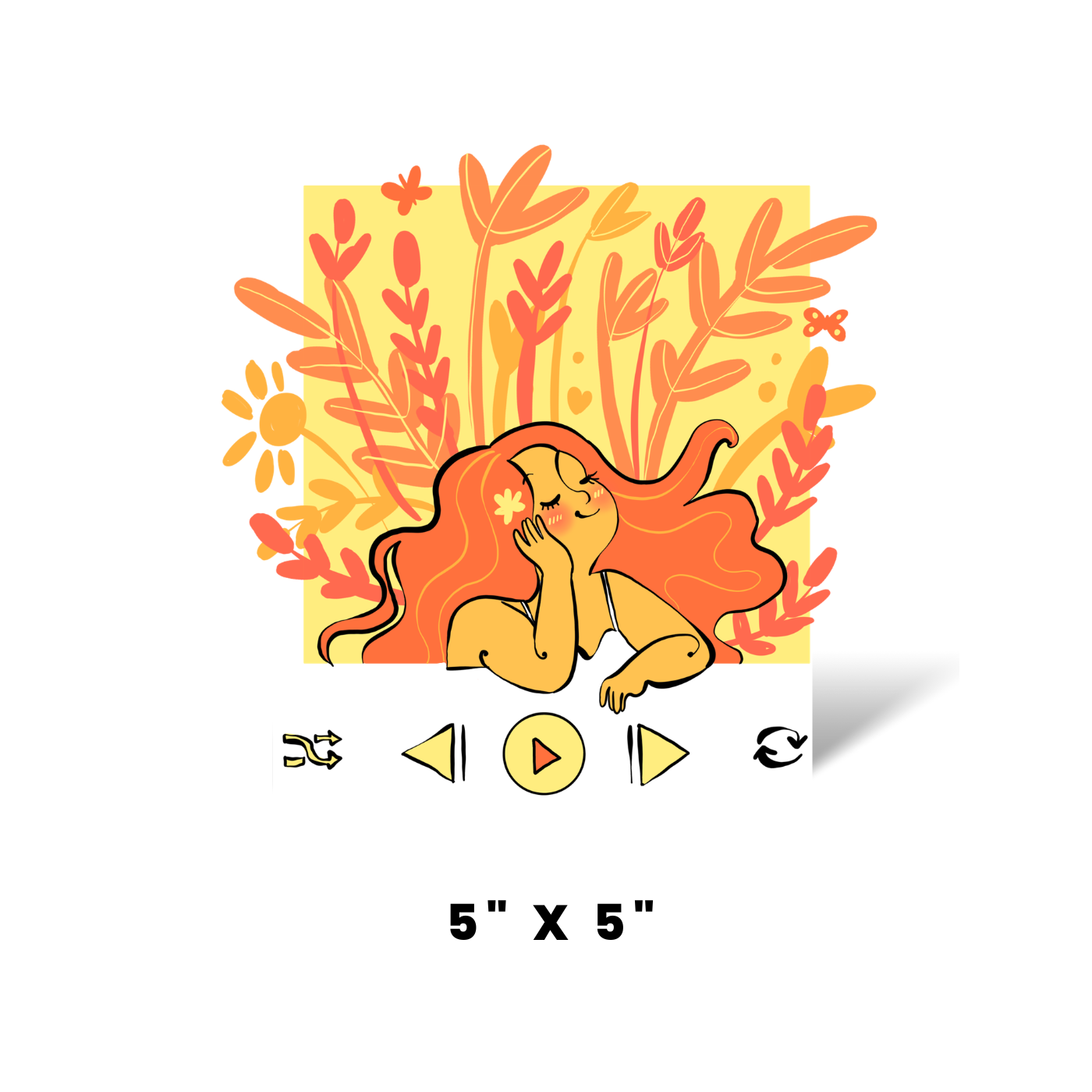 MUSIC & NATURE DTF STICKER