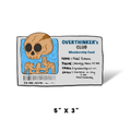 OVERTHINKER'S CLUB DTF STICKER