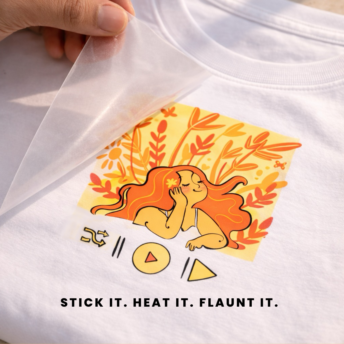 MUSIC & NATURE DTF STICKER